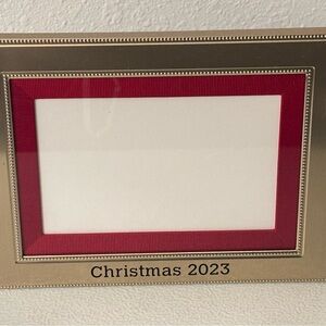 Silver and Red Christmas 2023 Photo Frame